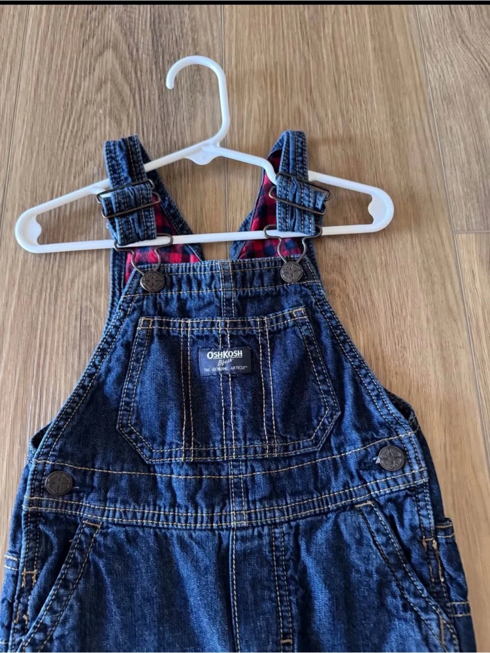 OshKosh B'gosh Dark Blue Denim Overalls for Kids